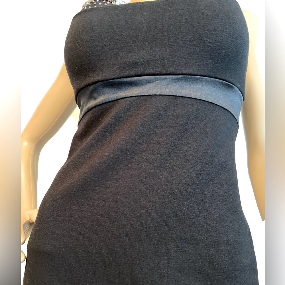 Victoria’s Secret EUC Sexy Rhinestone Studded Spaghetti Strap Black Dress (0449) - Picture 6 of 11